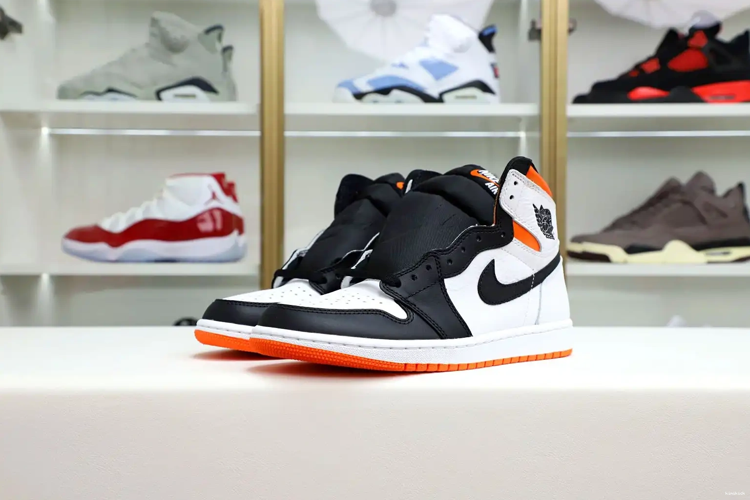 Orange' OG Kimikick 1 Retro Air High Electro Jordan 0604